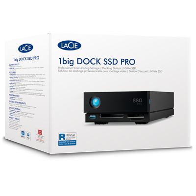 1big Dock SSD Pro: Thunderbolt 3 External SSD Hub | LaCie US
