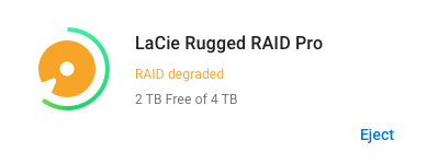 Toolkit RAID Degraded